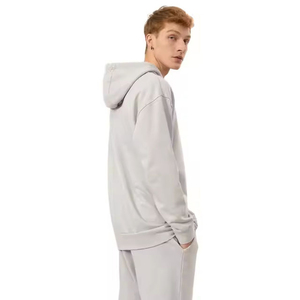 Conjunto Deportivo con Capucha para Hombre, Color Sólido, Pantalones Largos con Bolsillos Laterales, Transpirable, de Algodón, Informal, para Otoño - Product Image 6