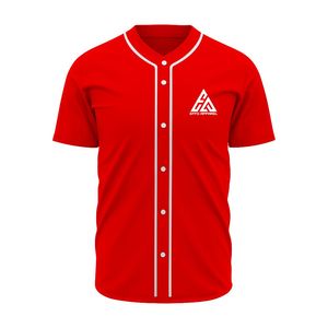 เสื้อเบสบอลผู้ชายแบบสั่งทำ ระบายอากาศได้ดี ผลิตจากโพลีเอสเตอร์ 100% รับผลิตแบบ OEM พร้อมสกรีนชื่อและหมายเลขด้วยความร้อน จำหน่ายจำนวนมาก - Product Image 1