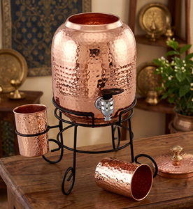 Distributeur d'eau de bureau froid en cuivre pur avec réservoir en émail design pour la maison, l'hôtel, le restaurant, la cuisine, l'extérieur et la voiture - Product Image 3