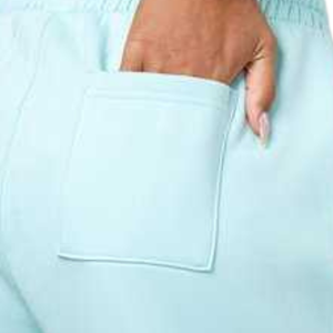 Shorts pour femmes, bleu ciel, en coton léger, séchage rapide, respirant, shorts de sport, poches latérales, taille élastique, décontracté, course à pied, gym - Product Image 5