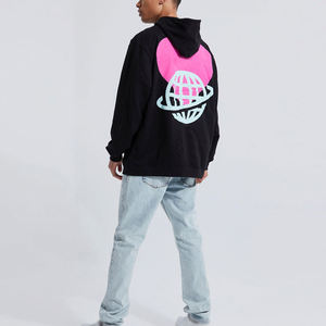 Sudadera con Capucha de Invierno para Hombre, Diseño Personalizado con Logotipo ODM, Gruesa, Estampada, Mezcla de Algodón, Hombros Caídos, Forro Polar - Product Image 6