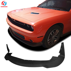 ลิ้นกันชนหน้า Honghang คุณภาพสูง ผลิตจาก ABS PP แบบปกติ ลายคาร์บอนไฟเบอร์ สำหรับ Dodge Challenger อุปกรณ์ตกแต่งรถยนต์ ปี 2015+ - Product Image 1