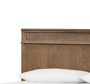 Cadre de lit moderne en teck massif, lit plateforme minimaliste avec tête de lit, mobilier de chambre contemporain, taille King, garantie 3 ans - Product Image 5