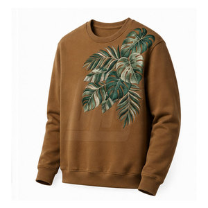 Sudaderas Bordadas para Hombre, de Alta Calidad, Cuello Redondo, Algodón, Felpa Suave, Cómodas, Casuales, Esenciales de Invierno - Product Image 3