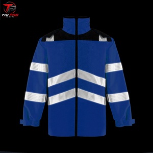 Chaqueta de Trabajo de Seguridad Reflectante de Lona Sólida para Hombre, para Invierno, con Bolsillos Resistentes - Product Image 2