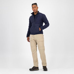 Chaqueta Acolchada de Invierno para Hombre, Estilo Urbano, de Dos Tonos, con Cierre de Cremallera y Cuello Alto, Chaquetas Acolchadas Impermeables Personalizadas al por Mayor - Product Image 6