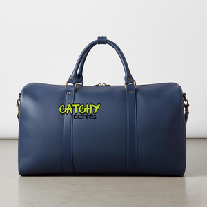 Bolsa de Viaje de Cuero Resistente al Agua, Bolsa de Gimnasio de Gran Capacidad, Bolsa de Fin de Semana de Cuero Genuino Vintage - Product Image 4