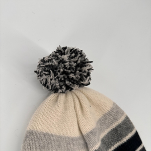 Bonnet de ski d'hiver unisexe avec pompon Bobble Design à rayures en tricot jacquard doux tendance pour hommes femmes voyage ODM/OEM - Product Image 4