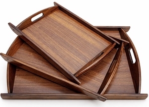 Plateau de service en bois multifonctionnel - Product Image 2