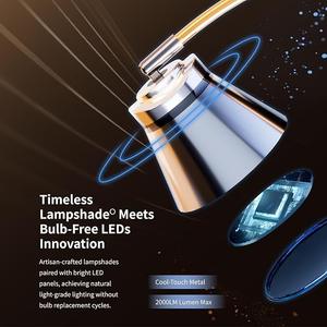 Elegante Lámpara de Pie con Acabado en Latón y Pantalla Clásica Tipo Tambor para Decoración de Vestíbulos de Hotel - Product Image 5