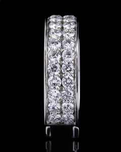 Anillos de Aro de Plata de Ley 925 con Moissanita VVS que Pasan la Prueba del Diamante, Estilo Hip Hop de Lujo - Product Image 3