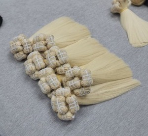 Extensions de cheveux humains de qualité supérieure, blondes, lisses, en mèches, avec pointes pleines, qualité premium pour bébés, fourniture directe usine - Product Image 1