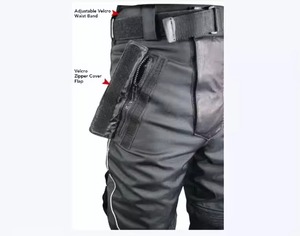 Pantalon en cuir pour homme, nouvelle mode, haute qualité, taille haute, coupe large avec poches avant, très tendance - Product Image 6