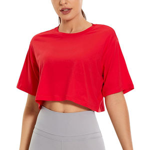27. Top corto elegante para mujer, material ligero, perfecto para el verano, el gimnasio o para atuendos casuales diarios. - Product Image 4