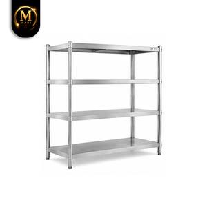 Estante de Almacenamiento Comercial de Acero Inoxidable de Alta Resistencia para Vendedores Profesionales, Sistema de Estanterías de 4 Niveles - Product Image 3