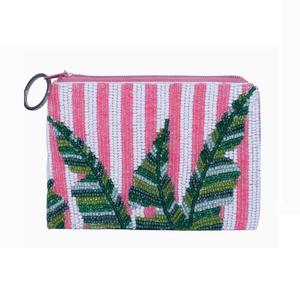 Elegante Monedero Bordado con Cuentas de Semillas, Idea de Regalo, Monedero Boho con Cierre de Cremallera - Product Image 2