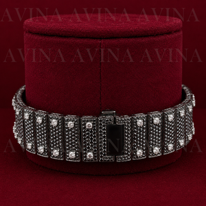 Montre mécanique carrée de luxe pour homme, style hip-hop, résistante à l'eau, sertie de moissanite, bracelet en acier inoxydable de 20 mm, cadran en verre, date automatique - Product Image 3