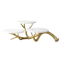 Support de centre de table moderne finition mate pour mariage, support à gâteau pour fête
