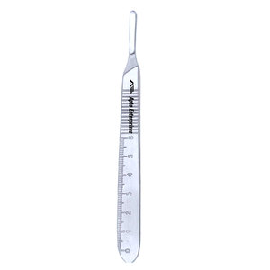 Mango de Bisturí Quirúrgico Reutilizable de Acero Inoxidable con Escala de Medición, Instrumento Quirúrgico con Certificación CE - Product Image 4