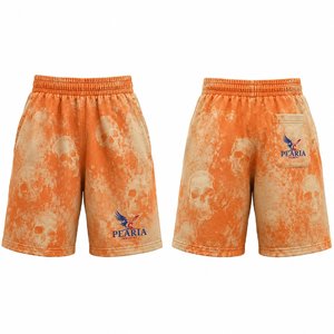 Men's Tie Dye Drawstring <b>Shorts</b> Breathable Knitted Casual <b>Jogger</b> <b>Short</b> for Summer Streetwear - Product Image 6