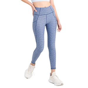 Leggings de compression personnalisés pour femmes, taille haute, pour la gym, le fitness, la course à pied, l'entraînement, les sports athlétiques, fournisseur OEM - Product Image 1
