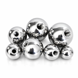 Bolas de Acero Inoxidable Roscadas y Pulimentadas con Orificio para Tornillo, Dureza Normal, Tamaños de 6mm a 75mm - Product Image 1