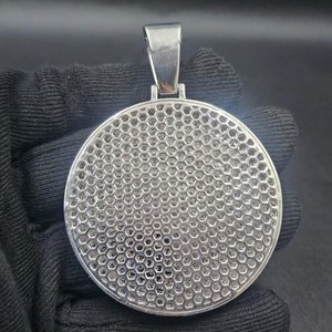 Colgante de Moissanita Iced Out Personalizado, Chapado en Rodio, Joyería de Lujo Unisex, Regalo de Moda - Product Image 3
