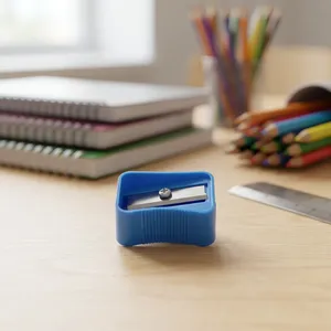 Sacapuntas Portátil al por Mayor con Contenedor de Virutas para Escuela, Oficina, Viajes y Necesidades Diarias de Escritura - Product Image 6