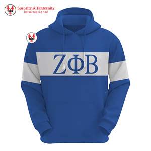 Sudadera con Capucha Personalizada de la Hermandad Zeta Phi Beta, Bordado 3D en la Parte Delantera, Transpirable, Sin Forro, para Mujer, Otoño/Invierno/Primavera - Product Image 4