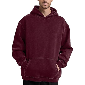 Hoodie d'hiver surdimensionné de haute qualité 500 GSM, coupe de luxe, sans cordon, 100 % coton molletonné - Product Image 3