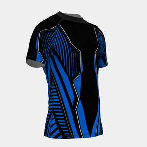 Rashguard à manches courtes personnalisé pour hommes et femmes |   Chemise de sport à compression avec protection UV - Product Image 2