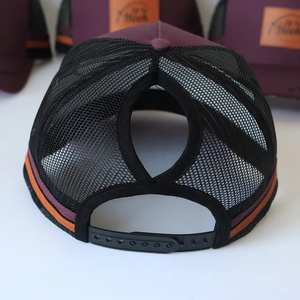 Gorra Trucker Personalizada de Alta Calidad con Rayas, Estilo Australiano, 5 Paneles, Logotipo Bordado, 2 Rayas Laterales - Product Image 2
