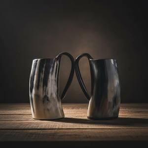 Taza Ecológica de Cuerno de Búfalo, Recipiente para Beber Hecho de Cuerno Animal con Grabado Pulido Personalizable - Product Image 4