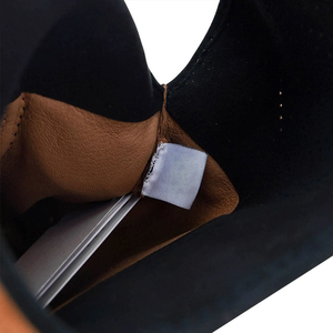 Gants de fauconnerie en cuir respirant marron et noir en daim, longueur poignet, style rétro décontracté pour l'extérieur, utilisation hivernale - Product Image 5