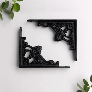 SHUBHAM Decorative Cast Iron Shelf <b>Bracket</b> Vintage Wall Mount Shelf Support Ornamental Metal Shelf <b>Bracket</b> - Product Image 1