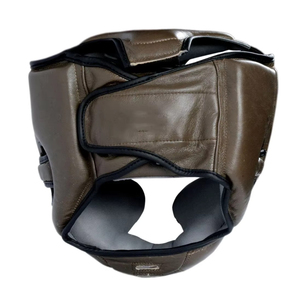 Protector de Cabeza de Boxeo de Cuero Personalizado con Cordones, Protección Facial Completa, Resistente, de Primera Calidad, Antideslizante, Unisex - Product Image 2