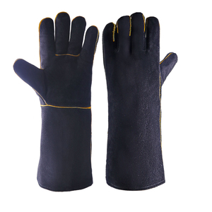 Gants de soudage résistants au feu, résistants à la chaleur, pour barbecue/four/MIG/TIG, mitaines de soudeur en cuir, protection contre les coupures PerfeSafe - Product Image 3