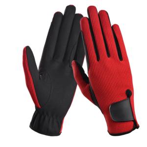 Gants d'équitation en cuir de chèvre 100% véritable, parmi les plus vendus, personnalisés, à doigts complets, haute performance, pour hommes - Product Image 2