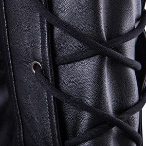 New Wholesale Leather Jackets Manufacturer Belt Side Casual Leather Jacket For Men New <b>Motorbike</b> Oem Design Jackets - Product Image 4