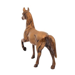 SHUBHAM <b>Vintage</b> Brass Horse Figurine Gold Plated Animal Sculpture Polished Tabletop <b>Decor</b> for Home - Product Image 2