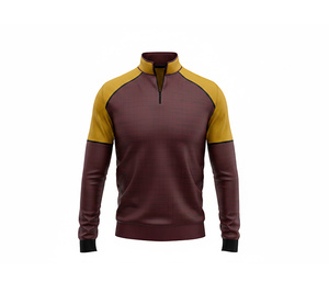 Modern Sublimation Quarter Zip Design <b>Jacket</b> Manufacturer <b>Men</b> Women Youth Sportswear Quick Dry Team <b>Pullover</b> - Product Image 1