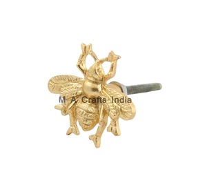 Poignée de meuble en laiton doré moderne de haute qualité pour commode, hôtel, cuisine et chambre à coucher - Product Image 1