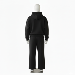 Ensemble sweat-shirt et pantalon de survêtement en molleton de coton uni pour homme, survêtement personnalisé de haute qualité, vêtements d'hiver - Product Image 5