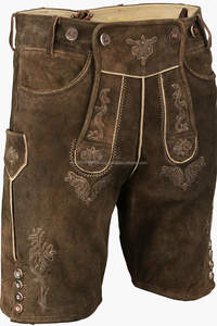 กางเกงหนังบาวาเรียน - กางเกงหนังเทศกาลอ็อกโทเบอร์เฟสต์ - กางเกงหนังเยอรมัน - ชุดผู้ชายแบบดั้งเดิมสำหรับเทศกาลอ็อกโทเบอร์เฟสต์ 2025 - Product Image 5