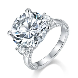 Vintage 14K 18K White Gold Round Brilliant Cut Lab Grown Diamond <b>Ring</b> IGI Certified Solitaire Engagement Fine Jewelry - Product Image 4