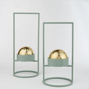 Quemador de Incienso Moderno con Marco Metálico y Tapa de Cúpula, Mabkhara - Product Image 4