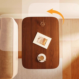 Modern Metal <b>Sofa</b> <b>Side</b> C-<b>Table</b> with Wide Tabletop and Stable Base for Coffee and Laptop Work - Product Image 3