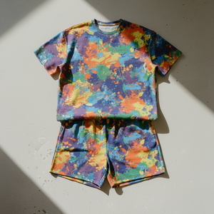 Ensembles 2 pièces d'été pour hommes : T-shirt camouflage et short de sport décontracté respirant, imprimé sur mesure, vente en gros - Product Image 1