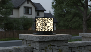 Outdoor/Wall/Villa/Garde 1-Year steel/inox 3500K (Warm White) Gate pillar light Viet Nam CM Decor AC 220V( ± 10%) Flush Mount - Product Image 3