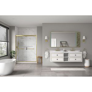 72x 36 pollici LED da bagno specchio lavabo Anti-appannamento da parete con decorazione in pietra naturale grande luce posteriore regolabile LED - Product Image 4